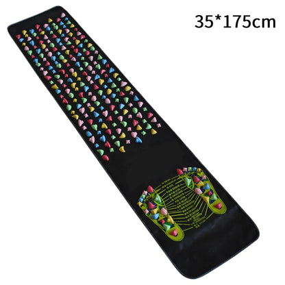 Foot Massage Mat Healthy Acupuncture Foot Mat Reflexology Walk Stone Leg Pad Pain Relief Healthcare Acupressure Mat Massageador