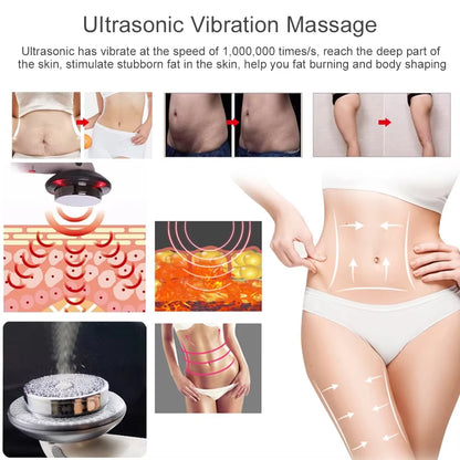 Ultrasound Cavitation EMS Face Body Slimming Massager Lipo Fat Burner Machine Galvanic Infrared Ultrasonic Weight Loss Products