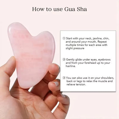 Natural Stone Guasha Jade Scraper Facial Beauty Scraping Massage Tools Firm Skin Care Face Gua Sha SPA Physical Therapy Roller