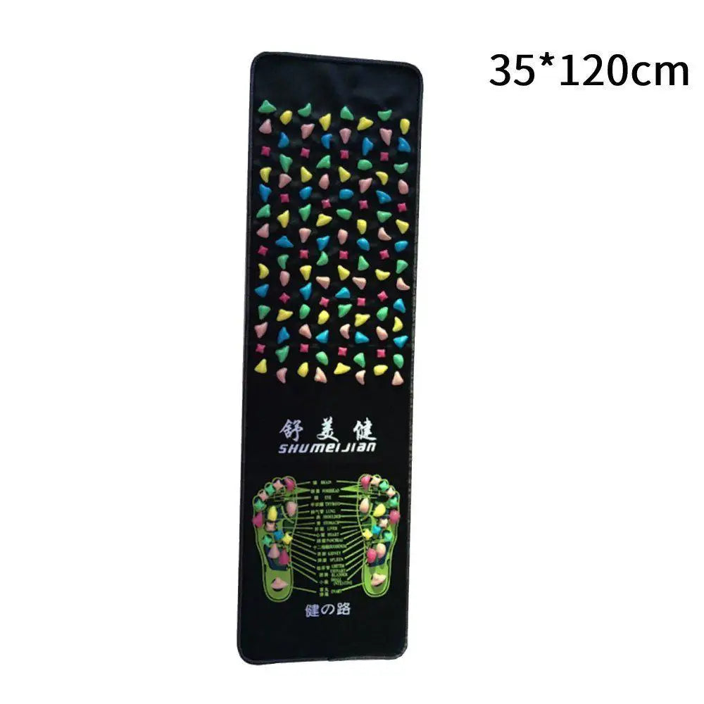 Foot Massage Mat Healthy Acupuncture Foot Mat Reflexology Walk Stone Leg Pad Pain Relief Healthcare Acupressure Mat Massageador